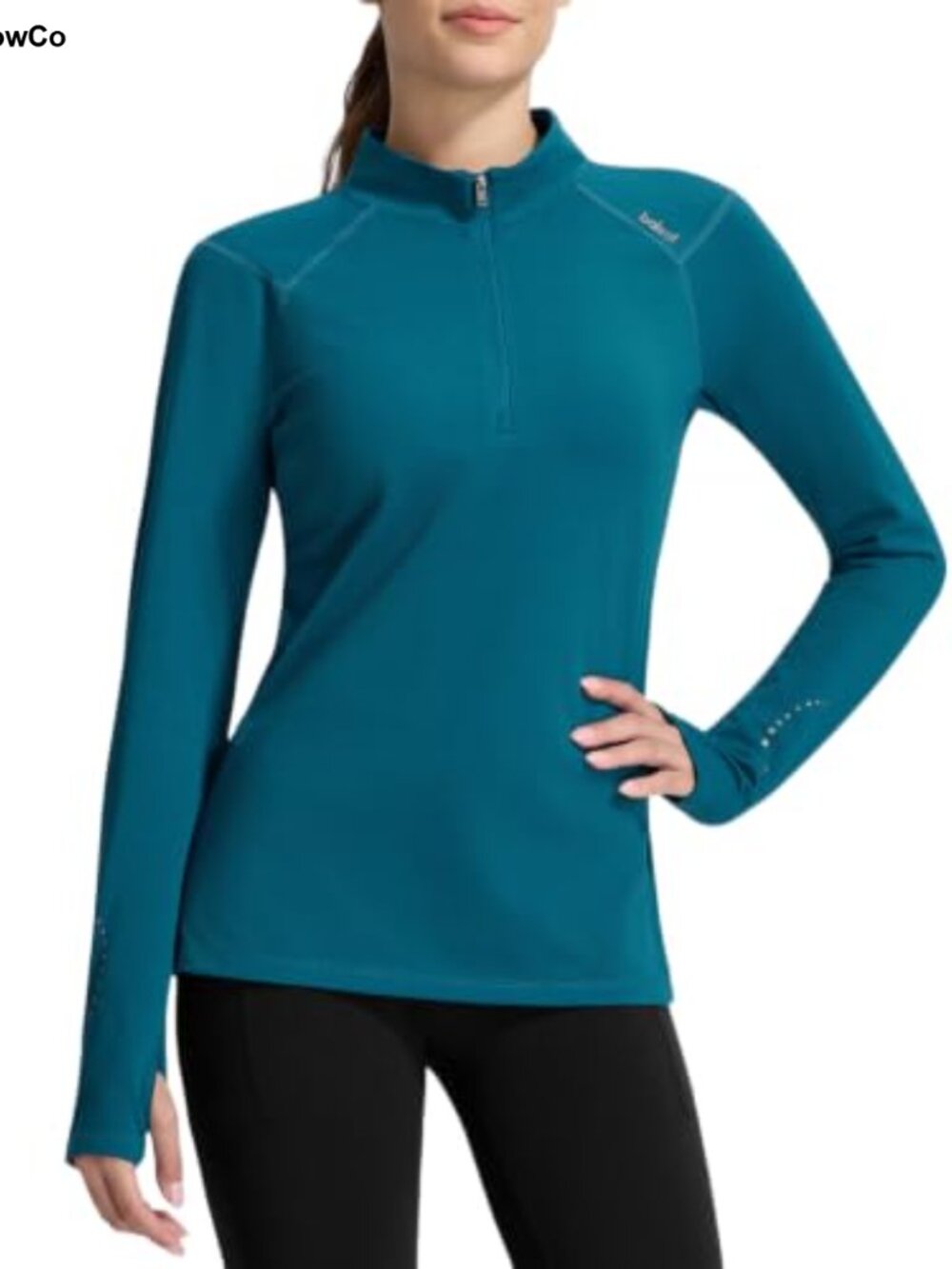 Quarter Zip Long Sleeve Thermal Base Layer Top